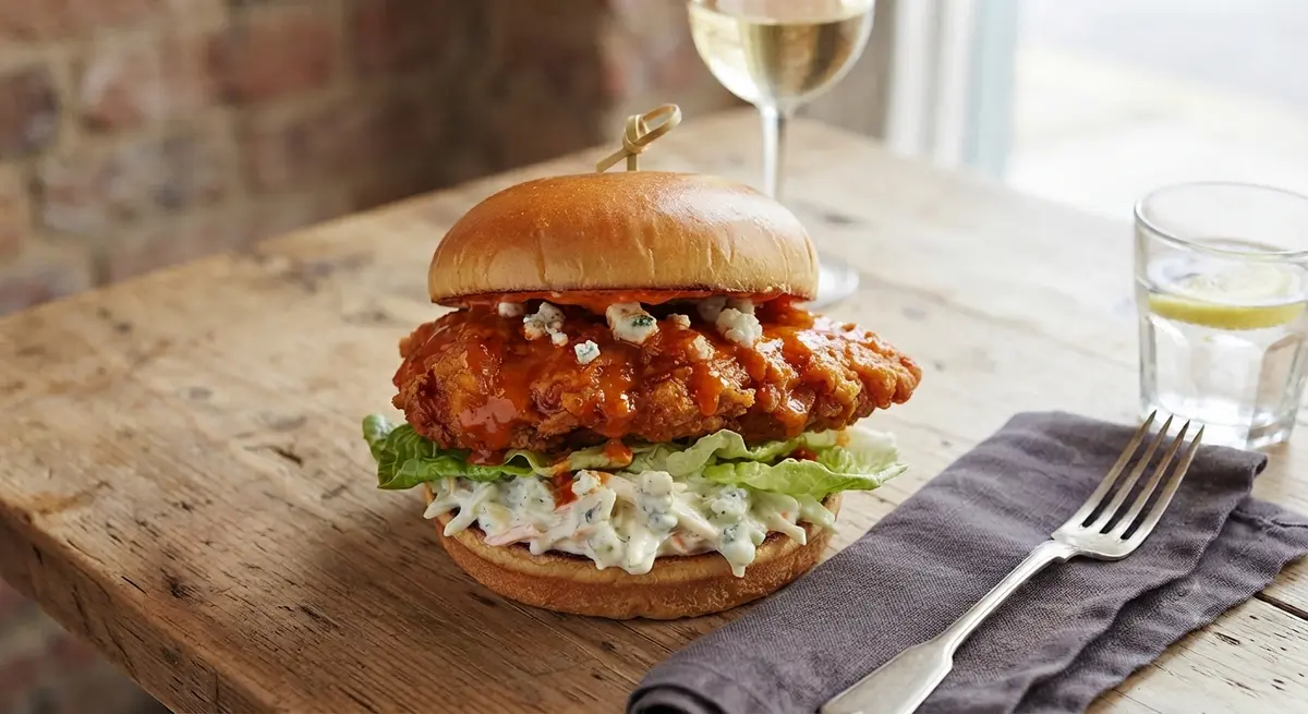 25 Minute Crispy Buffalo Chicken Sandwich